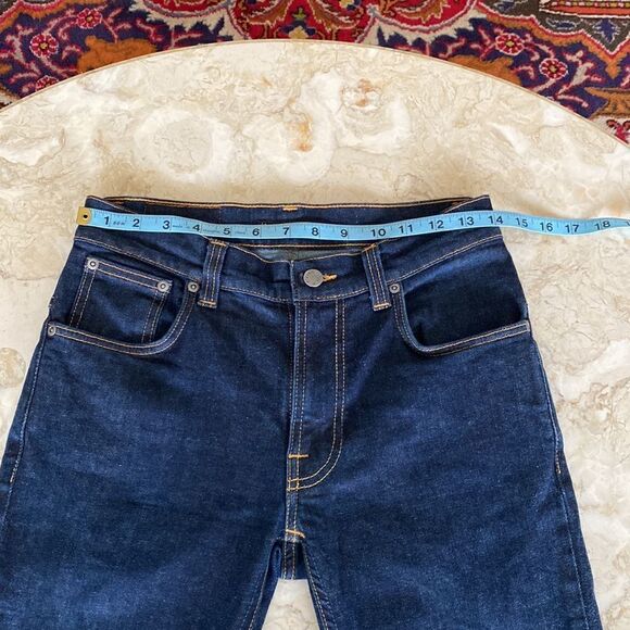 Nudie Jeans Thin Finn Dry Indigo Dips - Picture 7 of 12